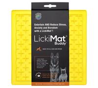LickiMat Classic Buddy Yellow Feeding Mat For Dogs - Treats & Bowls