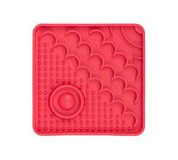 LickiMat Catster Cat Food Mat - Cat Slow Feeder with Micro Dish for Added Hydration - Perfect for Food, Treats, Yoghurt & Anxiety Relief for Cats - Fun Alternative to Slow Feeder Cat Bowl - Pink