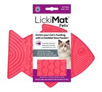 LickiMat Classic Felix Feeder for Cats - Colour : Pink