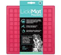 LickiMat Classic Playdate, Dog Feeding Mat for Boredom and Anxiety Relief, Ideal for Food, Treats, Yoghurt or Peanut Butter, Lick Mats, Fun Alternative to a Slow Feeder Bowl, Pink