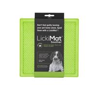 LickiMat Classic Soother Mat for Dogs Green - 20cm x 20cm