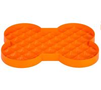 SloDog Slow Feeder Dog Plate Orange - Single