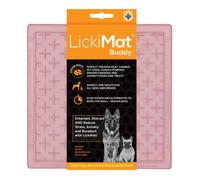 LickiMat Classic Pastel Colours Buddy, Dog Feeding Mat for Boredom & Anxiety Relief, Ideal for Food, Yoghurt or Peanut Butter, Lick Mats, Fun Alternative to Slow Feeder Bowl, Guava