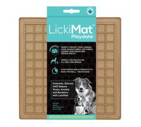 LickiMat Classic Pastel Colours Playdate, Dog Feeding Mat for Boredom & Anxiety Relief, Ideal for Food, Yoghurt or Peanut Butter, Lick Mats, Fun Alternative to Slow Feeder Bowl, Coffee
