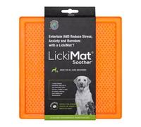 LickiMat Dog Lick Mats Slow Feeders Classic Soother 10 Colours - Orange