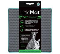 LickiMat Tuff Soother, Dog Feeding Mat for Boredom and Anxiety Relief, Ideal for Food, Treats, Yoghurt or Peanut Butter, Lick Mats, Fun Alternative to a Slow Feeder Bowl, Turquoise