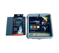 Lickimat Indoor Keeper Lick Mat Bowl for Dogs with Tuff Buddy