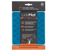 LickiMat Mini Buddy Tuff Dog Feeding Mat Turquoise 20X20 Cm, Made Of TPR