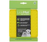 LickiMat Mini Classic Soother Dog Food Mat, Dog Slow Feeder for Boredom & Anxiety Relief for Dogs, Perfect for Food, Treats, Yoghurt & Peanut Butter, Fun Alternative to a Slow Feeding Bowl, Yellow