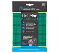 LickiMat Mini Playdate Tuff Green 15X15 Cm Feeding Mat For Dogs Treats