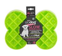 LickiMat Mini Slodog Green 25X19 Cm Anti-Splash Bowl For Dogs, Freezer Safe