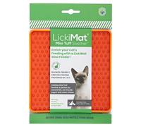 Lickimat Mini Soother Tuff Cat Orange, Anti-Gobbling Mat, NEW