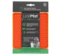 Lickimat Mini Soother Tuff Orange, Dog Anti-Gobble Mat, New
