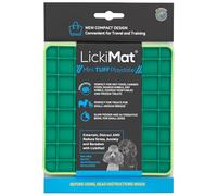 LickiMat Mini Tuff Playdate Dog Food Mat, Dog Slow Feeder LickiMat, Boredom Anxiety Relief for Dogs, Perfect for Food, Treats, Yoghurt or Peanut Butter, Fun Alternative to a Dog Bowl, Green