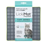 Lickimat Playdate Tuff Cat Green, Cat Anti-Gobbling Mat, New