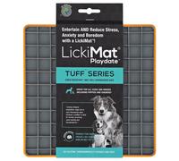 LickiMat Playdate Tuff Orange 20X20Cm, Feeding Mat For Dogs, Dishwasher Safe
