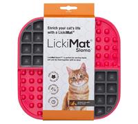 Lickimat Slomo Cat Red, Anti-Gobbling Mat for Cats, New