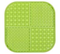 LickiMat Slomo XL Green Feeding Mat For Dogs 30X30 Cm Dishwasher Safe