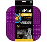 LickiMat Slomo XLarge Dog Food Mat - Slow Feeders Lick Mat for Boredom & Anxiety Relief for Dogs - Perfect for Food, All Treats or Peanut Butter - Fun Alternative to a Slow Feeder Dog Bowl - Purple