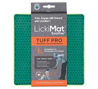 LickiMat Soother PRO Tuff Green 20X20 Cm Feeding Mat For Dogs, Dishwasher Safe