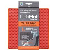 LickiMat Tuff Soother Pro, Dog Feeding Mat for Boredom and Anxiety Relief, Ideal for Food, Treats, Yoghurt or Peanut Butter, Lick Mats, Fun Alternative to a Slow Feeder Bowl, Orange