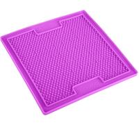 Lickimat Soother - Purple. Slow Feeder Mat, Reduce Dog Boredom/Anxiety. 20cm (8"
