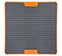 Lickimat Soother Tuff Cat Orange, Anti-Gobbling Mat for Cats
