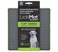 LickiMat Soother Tuff Green 20X20 Cm Dog Feeding Mat For Slow Feeding