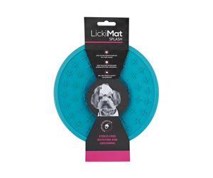 LickiMat Splash Calming Treat Mat Turquoise - 20cm