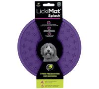 LickiMat Splash, Dog Slow Feeder Bowl for Reduction of Boredom & Anxiety, Stress-Free Bathing and Grooming, Sticks to Smooth Surface Perfect for Food, Treats, Yogurt, or Peanut Butter,Purple