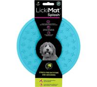 LickiMat Splash Dog Slow Feeder Lick Bowl, Stress-Free Bathing & Grooming, Suction Cup Sticks to Smooth Surfaces, Perfect for Treats & Food During Bath Time, Alternative to Feeding Mat - Turquoise
