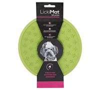 LickiMat Splash, Dog Slow Feeder Bowl for Reduction of Boredom & Anxiety, Stress-Free Bathing and Grooming, Sticks to Smooth Surface Perfect for Food, Treats, Yogurt, or Peanut Butter,Green