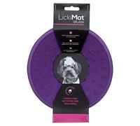 LickiMat Splash Purple Rubber Bowl 20 Cm For Dogs, Suction Cup, Microwave