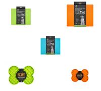 LickiMat X Large Soother Dog Feeding Mat for Boredom and Anxiety Relief Ideal for Food Treat, Yoghurt or Peanut Butter, Fun Alternative to a Slow Feeder Dog Bowl, Perfect for Large Breed, Orange