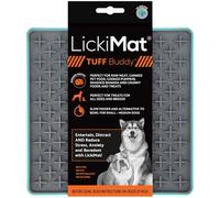 LickiMat Tuff Buddy Boredom Buster for Dogs Turquoise - 20cm x 20 cm