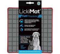 LickiMat Playdate Tuff Treat Mat Red - 20cm x 20cm