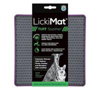Lickimat Tuff, Heavy-Duty Soother, Dog Slow Feeder Lick Mat, Boredom Anxiety Reducer; Perfect for Food, Treats, Yogurt, or Peanut Butter, Fun Alternative to a Slow Feed Dog Bowl, Purple