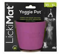LickiMat Yoggie Pot Slow Feeder Dog Bowl - Colour : Purple