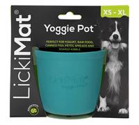LickiMat Yoggie Pot Slow Feeder Dog Bowl - Colour : Turquoise