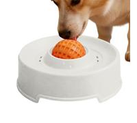 Licking Bowl, Cat Interactive Slow Feeder with Rotating Ball, Liquid Licking Bowl - for Eating, Licking, and Feeding Puppy Food, for Pets, and Promotes a Healthy Eating
