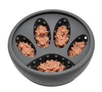 Licking Bowl, Silicone Non-Slip Anti-Tip Interactive Puzzle, Lick Bowl for Dogs, for Boredom Relief Meal Puppy Indoor Treat Dispensing Enrichment Play Training