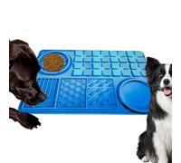 Licking Mat Bowl | Slow Feeder Food Feeding Mat - Silicone Dog Distraction Feeding Mat for Small Medium Large Pet Boredom Reducer