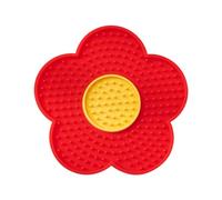 Licking Mat for Dogs in Flower Shape - Lick Pad for Cats with Suction Cup | for Dogs, Dog and Cat Slow Feeder Pad, Pet Toy , Flower Silicone Butter Lick Pad for the Rock