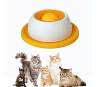 Licking Pad For Dog And Cat, Kittens and Puppies Slow Feeder Lick Bowl, Interactive Dog Toy, Pet Accessory For Mental Enrichment, Promote Healthy Eating In Cat Puppy Training (Yellow)