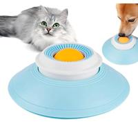Licking Plate for Dogs, Dog Snack Toy, Rotating Round Interactive Slow Feeder, Interactive Lick Bowl, Pet Accessory For Slow Feeding, Stimulates Mental Activity and Promotes Natural