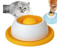 Licking Plate for Dogs, Dog Snack Toy, Rotating Round Interactive Slow Feeder, Interactive Lick Bowl, Pet Accessory For Slow Feeding, Stimulates Mental Activity and Promotes Natural