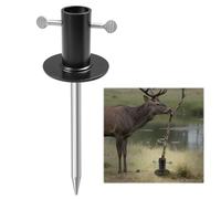 Licking Stick Mock Scrape Kit Deer Hunting Licking Branch System Mount Kit, Removable Metal Hunting Tree Branch Holders Plug-in Simple Mounted Deer Licking Branch Bracket for Branches Below 0.9"