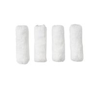 Licktools Eco Friendly Medium Pile Paint Roller Sleeve (Pack Of 4) White (One Size)