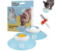 Licky Bowls for Dogs Lick Sphere Anxiety Bowl Rotating Slow Feeder with Suction Base for Semi Liquid Treats Calming Feeding Toy for Dogs and Cats, Removable and Easy to Clean(All)