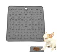 Licky Mats For Dogs, Silicone Dog Lick mats, Pet Slow Feeder With Suction Cups, Food Pad For Dogs And Cats, Easy To Clean For Boredom Training, An-xiety Relief, Enrichment (7.4x7.4inch)
